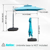 10 X10  Square Cantilever Umbrella With Center Pole
