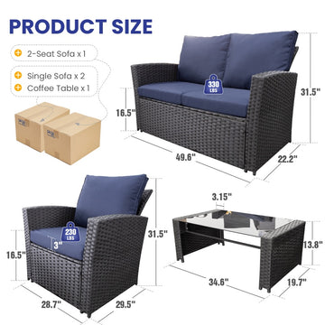 Krofem 4-Piece Patio Furniture Set