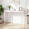 48" Solid Wood Console Table, Narrow Entryway Table - White
