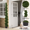 7 ft Spiral Topiary Trees, Artificial Faux Boxwood, Outdoor