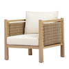 Set Of 2 Outdoor Acacia Wood Patio Chairs