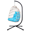 Wicker Hanging Egg Chair with Stand
