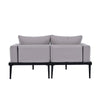 Modern Metal Daybed with Wood Accents