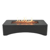 56" Rectangular Concrete Propane Fire Pit Table – Dark Grey