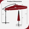 10 ft Patio Cantilever Umbrella with Cover