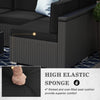 8-Piece Patio Conversation Set with 44-Inch Propane Fire Pit