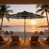 9.7 ft Solar LED Patio Umbrella (Base Not Included)
