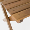 Acacia Wood Folding Outdoor Dining Chair, Set of 2