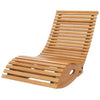 Teak Wood Outdoor Rocking Chair with Adjustable Recline