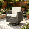 PE Wicker Outdoor Swivel Rocker Chair