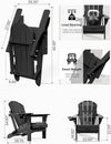Folding Weather Resistant Adirondack Chairs for Outdoor Relaxation