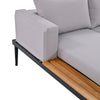 Modern Metal Daybed with Wood Accents