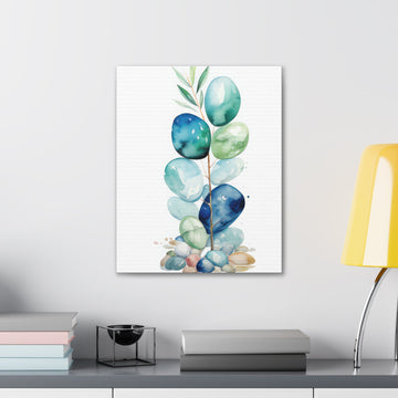 Coastal Sea Glass Oceanic Canvas Wall Art Print
