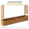 Raised Garden Bed with Trellis and Hanging Roof
