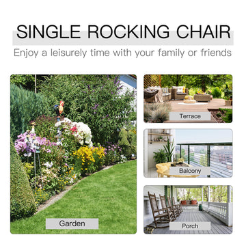 Adirondack Outdoor Rocking Chair in Firwood