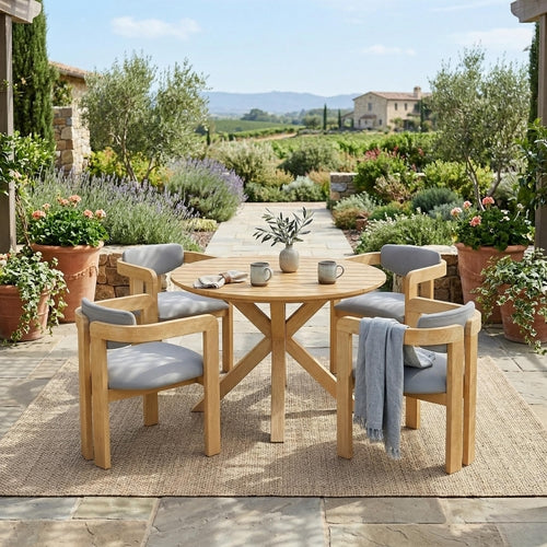 Round table for easy conversation