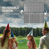 Reversible Outdoor Rug — 9' x 18' Black & White