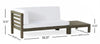 Outdoor Acacia Wood Loveseat and Coffee Table Set