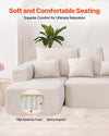 L-Shaped Modular Sectional Sofa with Chaise