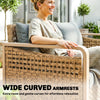 Rattan 3-Seater Patio Sofa — Gray