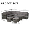 All-Weather Wicker Patio Set — 6 Piece