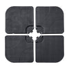 130 lb Fillable Cantilever Patio Umbrella Base, Square 4-Piece