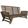 Adjustable Wood Daybed Sofa — Gray