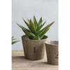 Set of 3 Graduated Fir Wood Planters, Rustic Brown