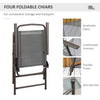 Outdoor Dining Table and Chair Set with Umbrella