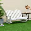 Kids' Solid Fir Wood Outdoor Rocking Chair