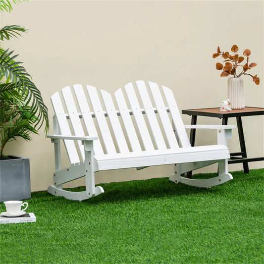 Kids' Solid Fir Wood Outdoor Rocking Chair