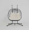 Wicker Egg Chair with Stand — 2 Person