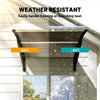 Brown Polycarbonate Door Canopy, 40.6 × 38 in.