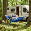 Quilted Double Hammock with Beechwood Spreader Bar