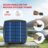 10-Foot Solar LED Patio Umbrella with Tilt