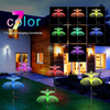 Solar Garden Lights, 3-Pack, Double Jellyfish with Star Top, Outdoor