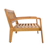 2-Piece Outdoor Teak-Toned Acacia Conversation Set
