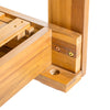 Acacia Wood Porch Swing Bed — Twin Size