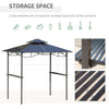 Hardtop Grill Gazebo with Double Roof, 8 x 5 ft