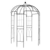 Wrought Iron Garden Arch Gazebo, Black