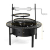 Outdoor Fire Pit & Grill — 33", Wood-Burning, Dual Cooking Grills