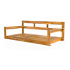 Acacia Wood Porch Swing Bed — Twin Size