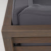 Outdoor Acacia Wood Loveseat and Coffee Table Set