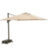 Cantilever Umbrella with Tilt and Rolling Base, 9.8 x 9.8ft