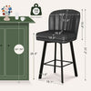 Modern Swivel Counter Height Bar Stools Set of Four-1