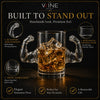 Muscle Handle Drinking Glass, 1 Piece, 23.67 oz Clear Borosilicate Glass