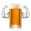Muscle Handle Drinking Glass, 1 Piece, 23.67 oz Clear Borosilicate Glass