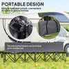 6-Seat Folding Sideline Bench with Cup Holders, Dark Grey
