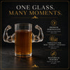 Muscle Handle Drinking Glass, 1 Piece, 23.67 oz Clear Borosilicate Glass