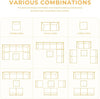 7-Piece Wicker Patio Set with Water-Resistant Beige Cushions